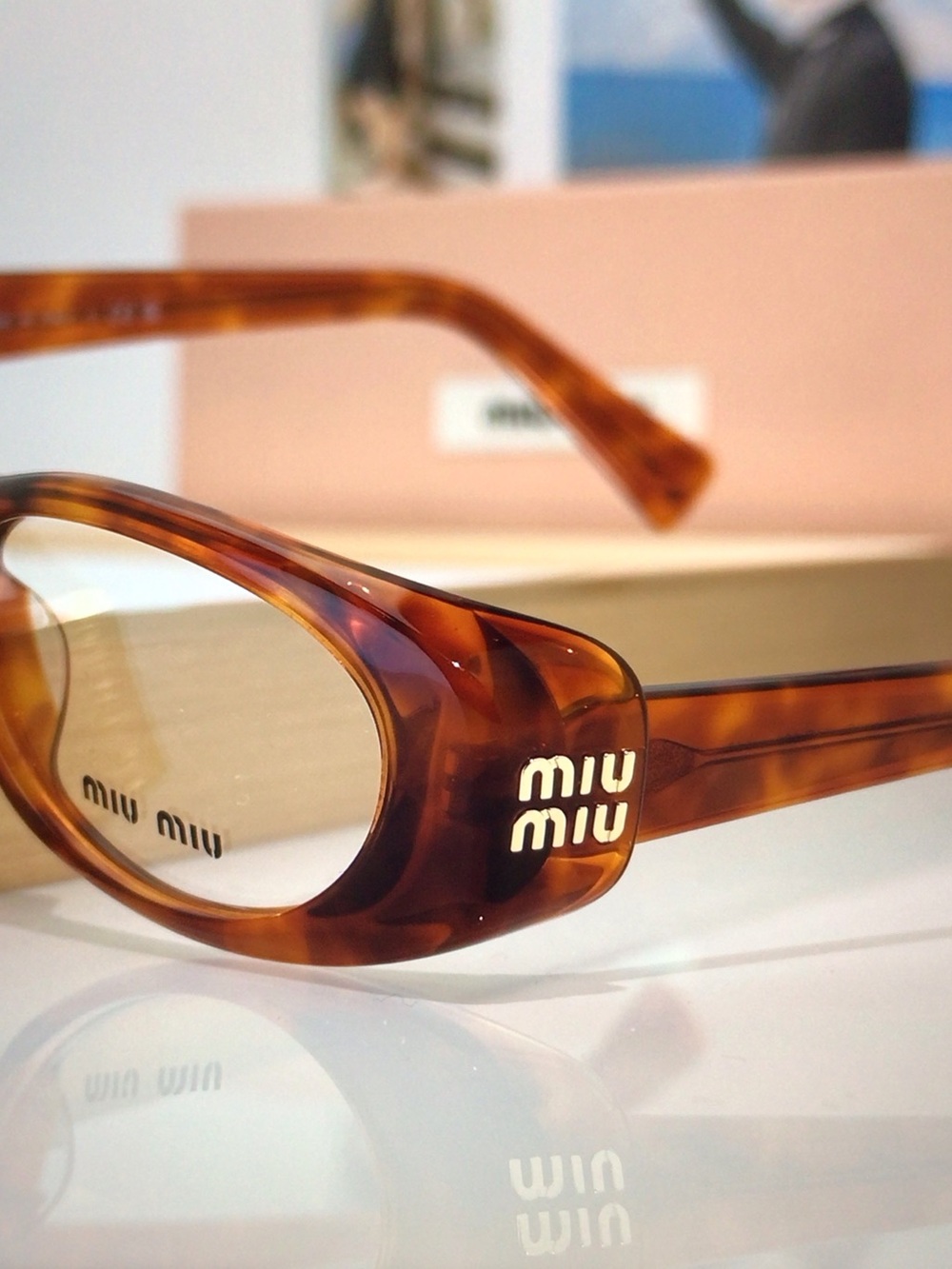 Miu Miu Brown Tortoiseshell Cat-Eye Sunglasses - Picture 6 of 6